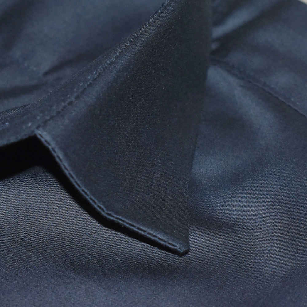 Versace Embroidered logo Navy Blue Shirt-thumb-4