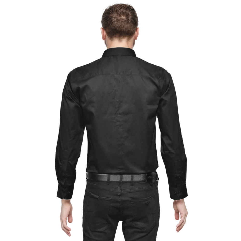 Versace Embroidered logo Black Shirt-1