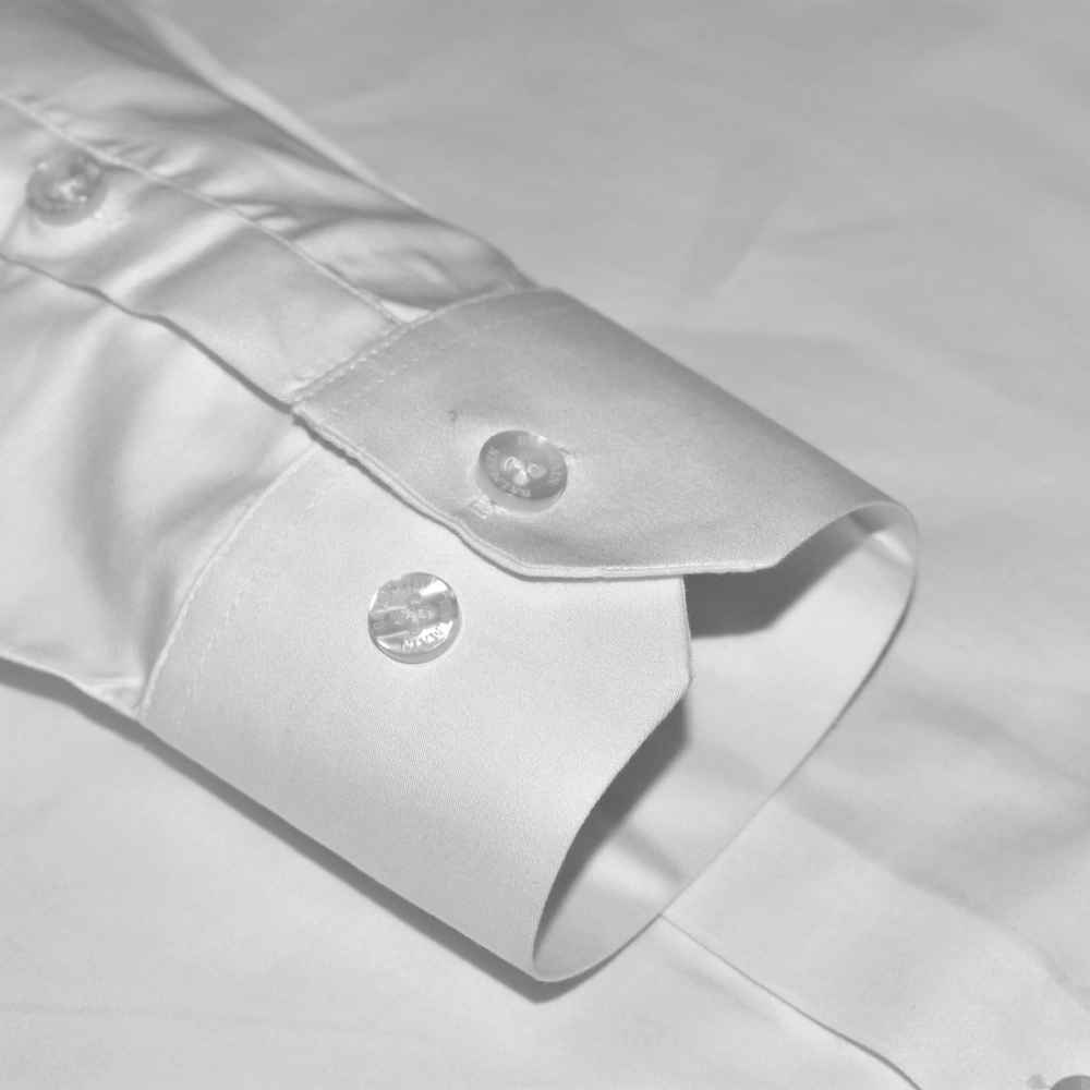 Balmain Patch White Premium Cotton Shirt-thumb-5