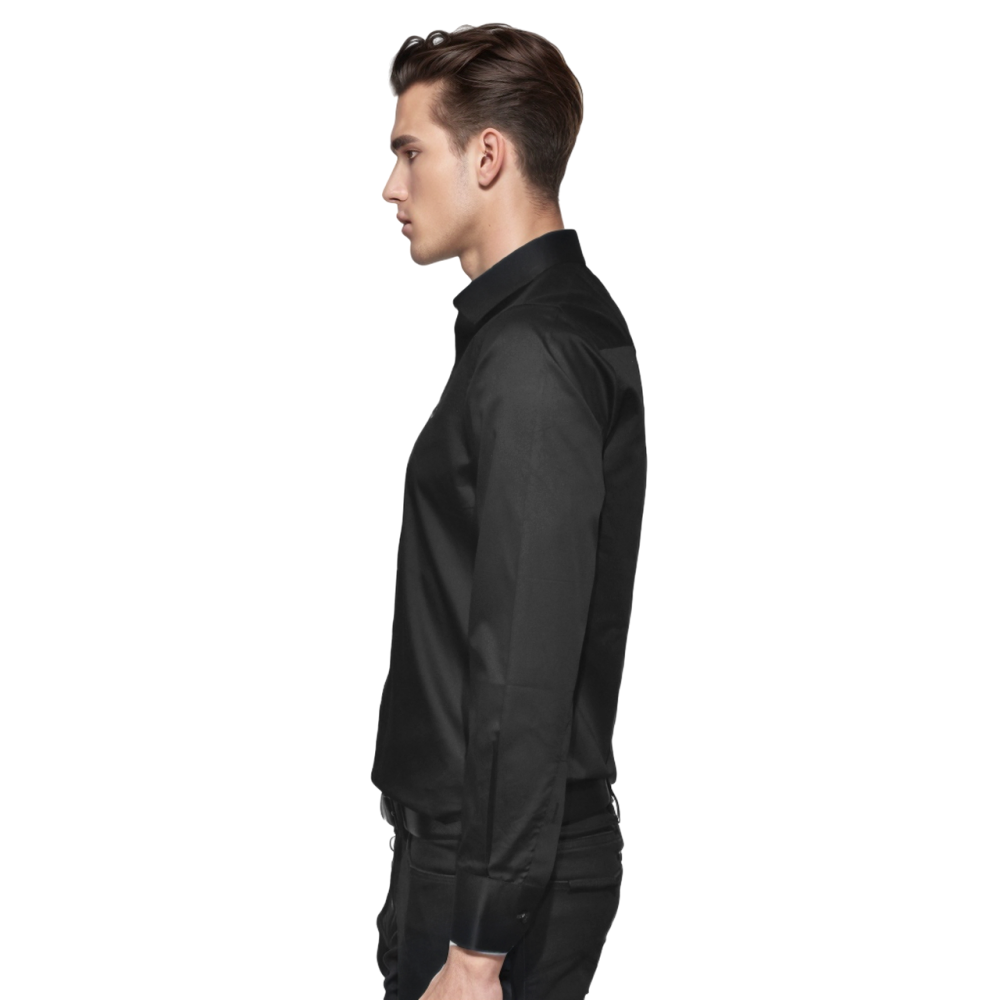 Emporio Armani Print Black Premium Quality Shirt-thumb-2