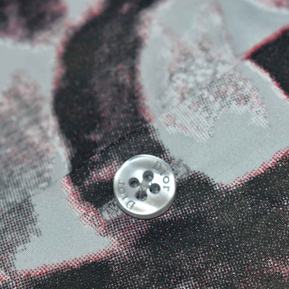 Dior Printed Grey Premium Cotton Shirt-3