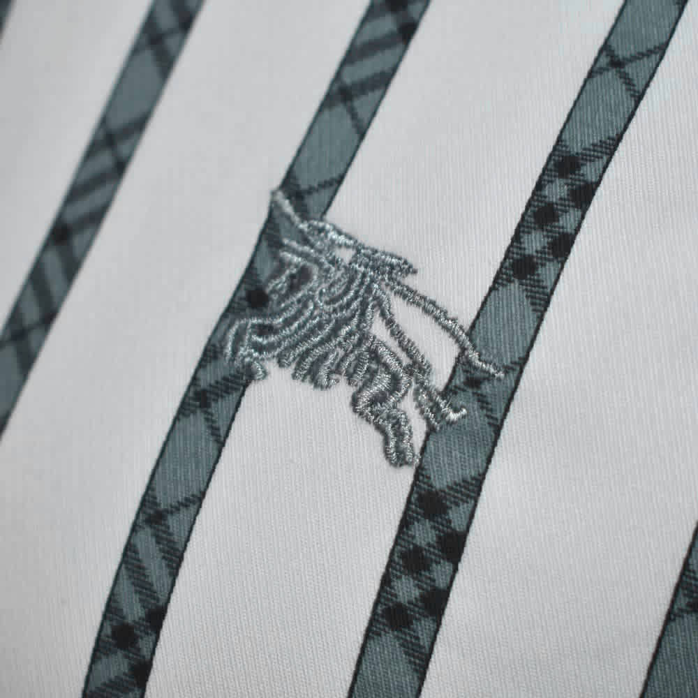 Burberry Embroidered logo White Luxury Shirt-1
