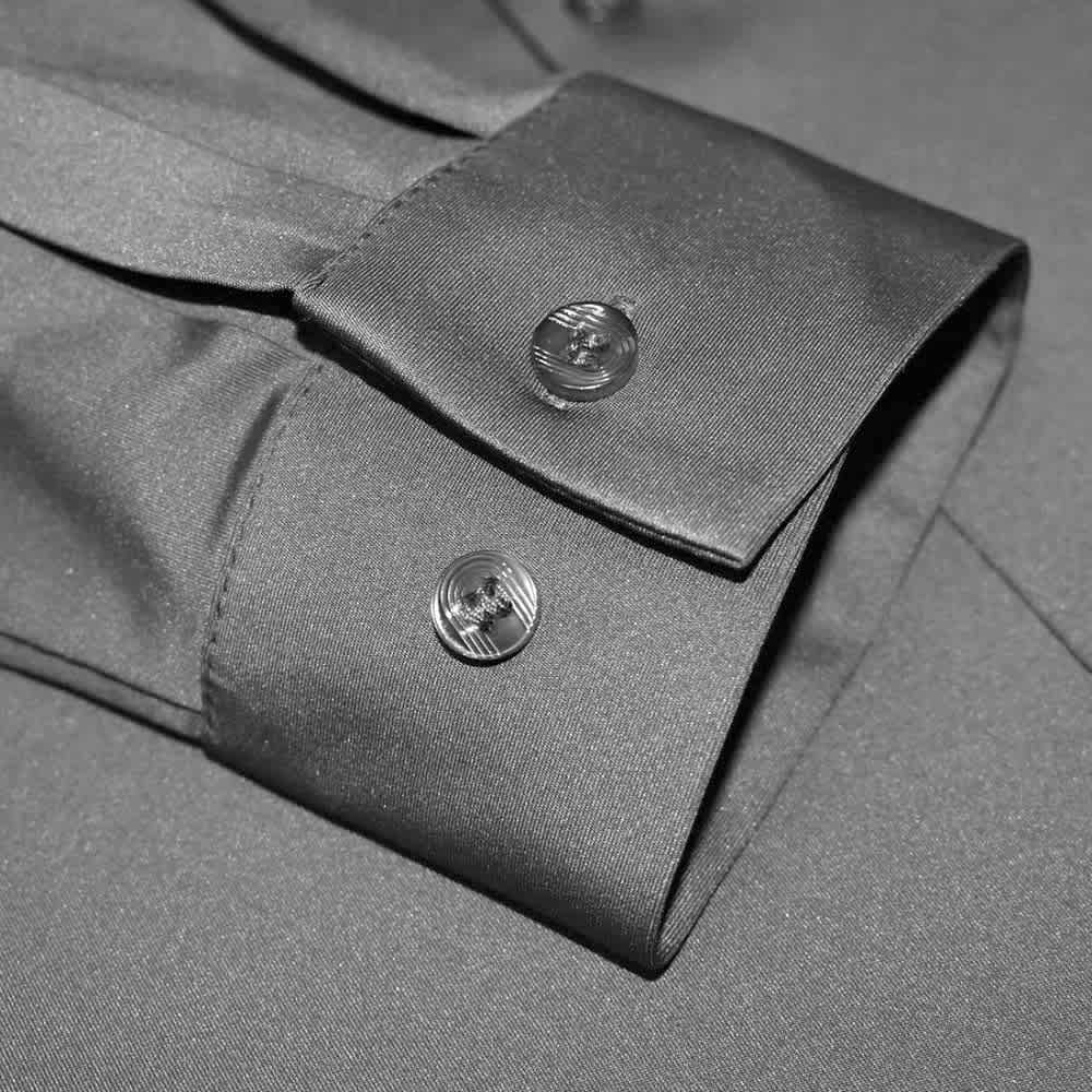 Burberry Grey Premium Quality Long Sleeve Shirt-5