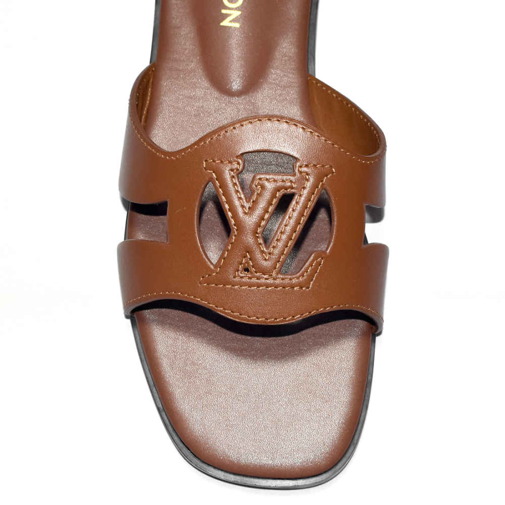 Louis Vuitton Isola Flat Mule Brown Sandals-thumb-3