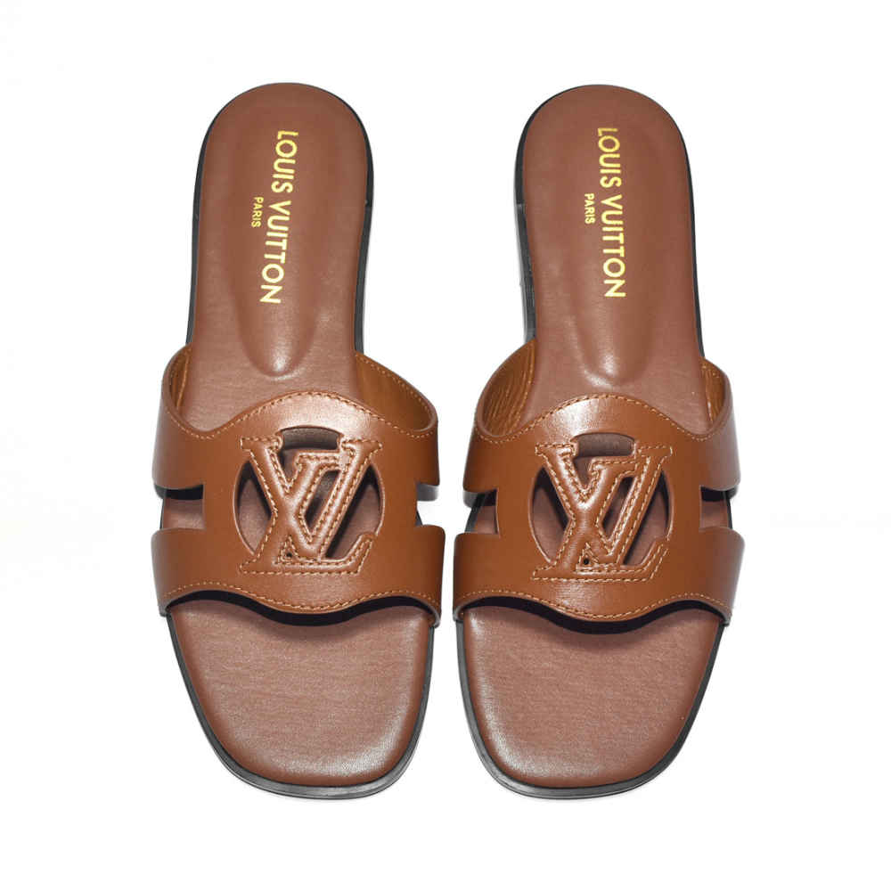 Louis Vuitton Isola Flat Mule Brown Sandals-thumb-5