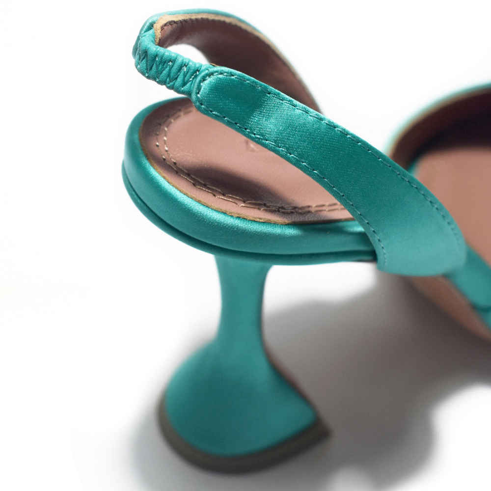 Amina Mauddi Green Begum Embellished Heel Sandals-4