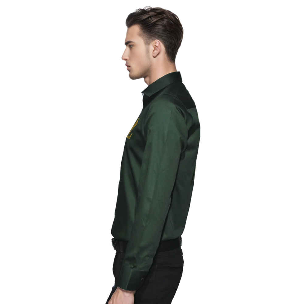 Louis Vuitton Embroidered logo Green Luxury Shirt-2