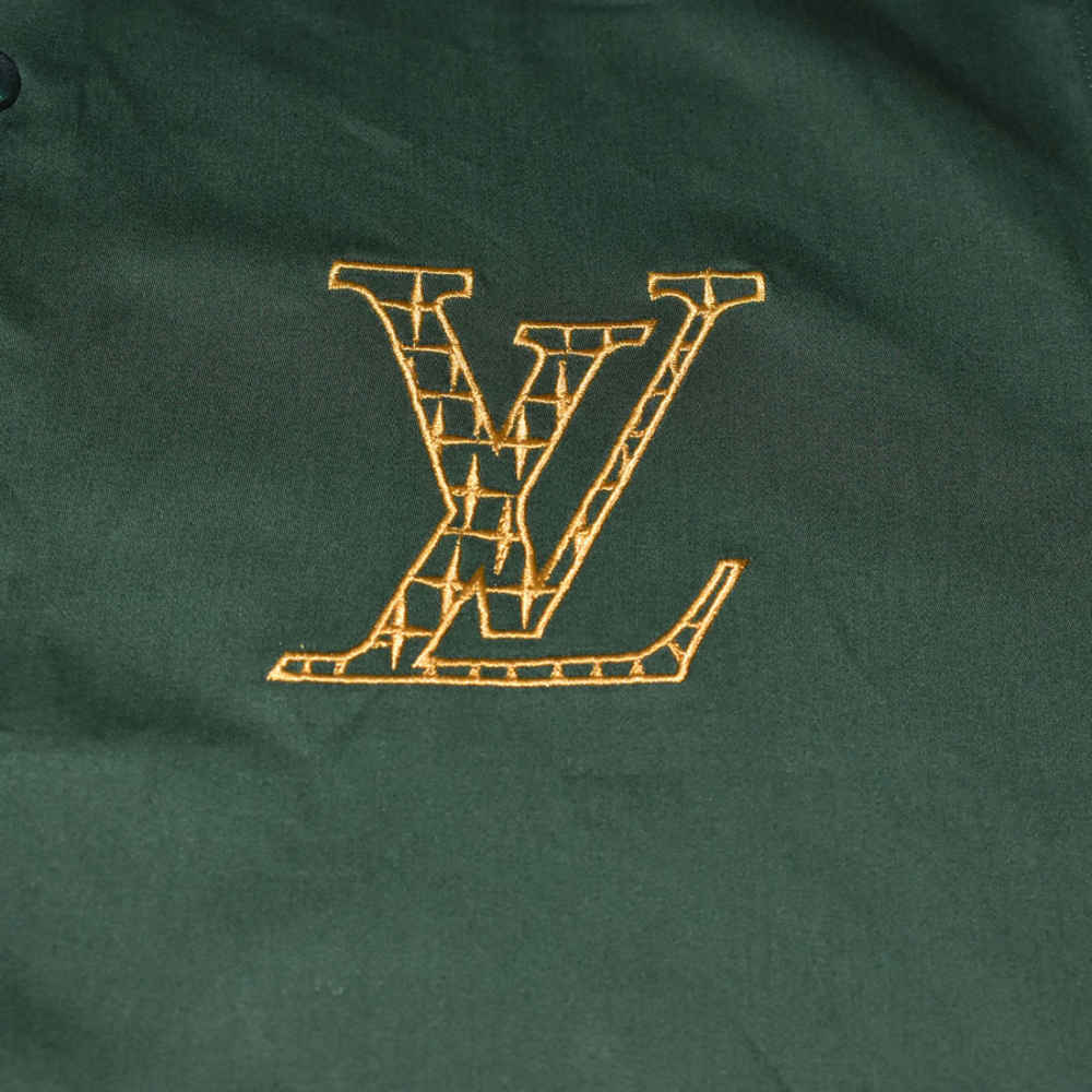 Louis Vuitton Embroidered logo Green Luxury Shirt-3