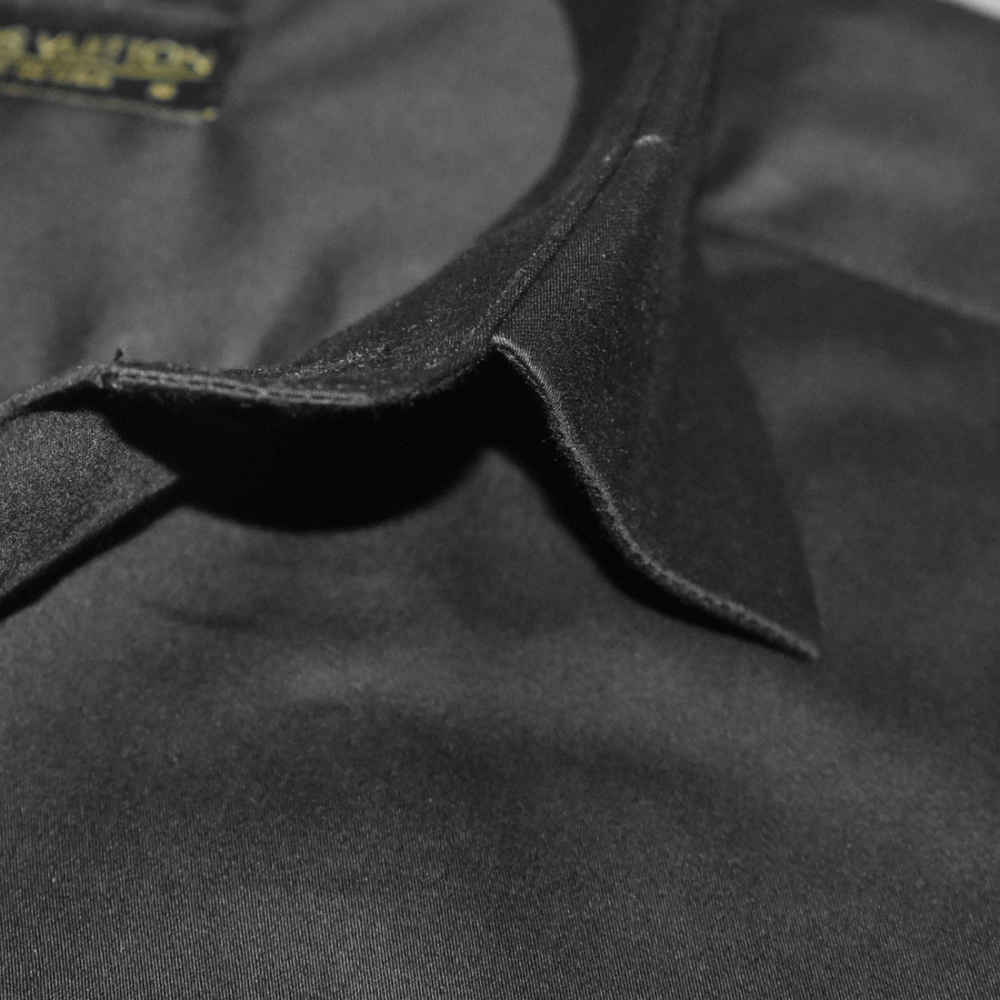 Louis Vuitton Embroidered logo Black Luxury Shirt-thumb-4
