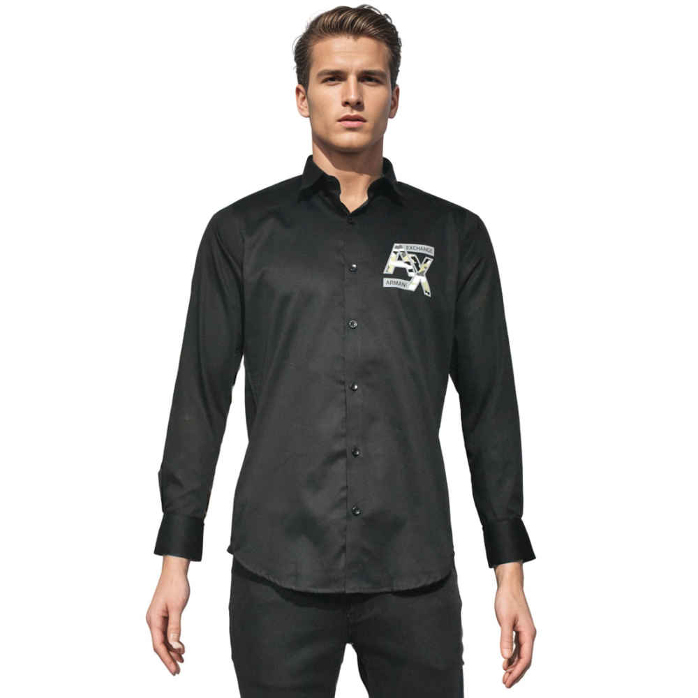 Armani Exchange Black Premium Quality Shirt-thumb-6