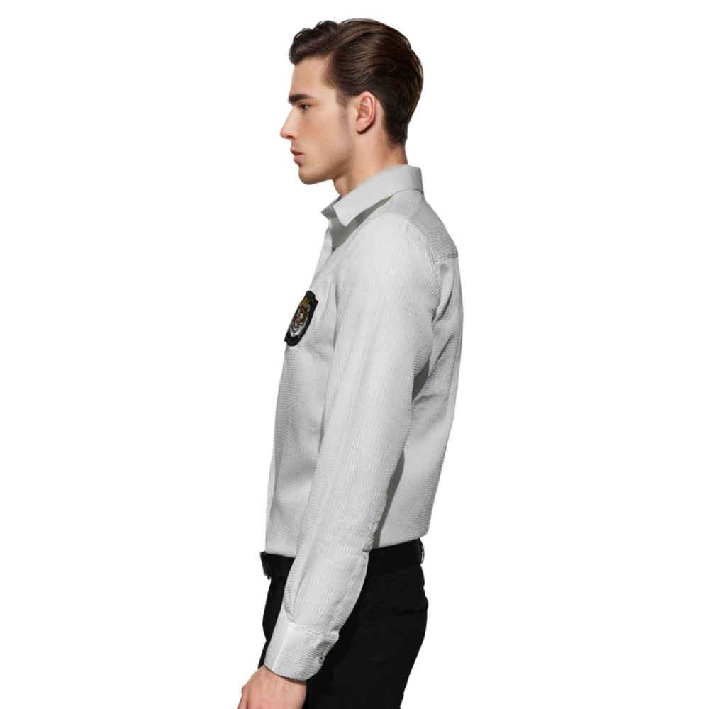 Balmain Tiger Embroidered White Premium Shirt-2