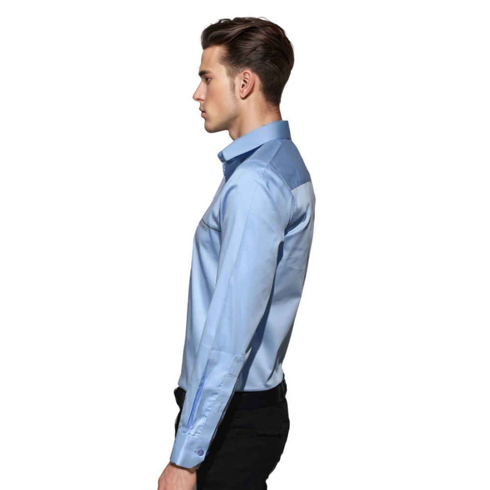 Armani Exchange Sky Blue Premium Shirt-2