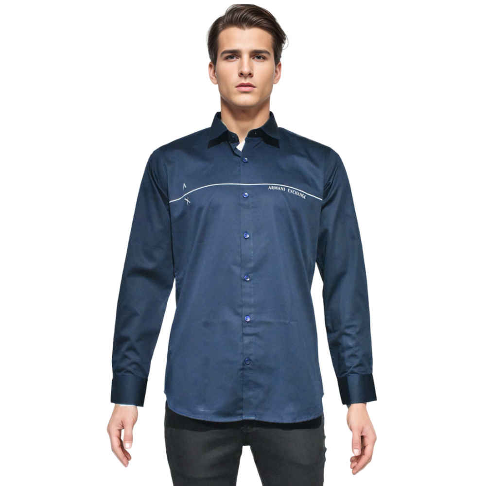 Armani Exchange Navy Blue Premium Shirt-6