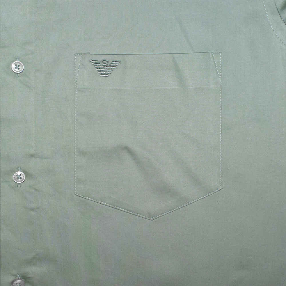 Giorgio Armani Light Teal Green Premium Quality Shirt-3
