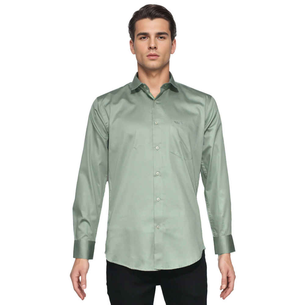 Giorgio Armani Light Teal Green Premium Quality Shirt-6