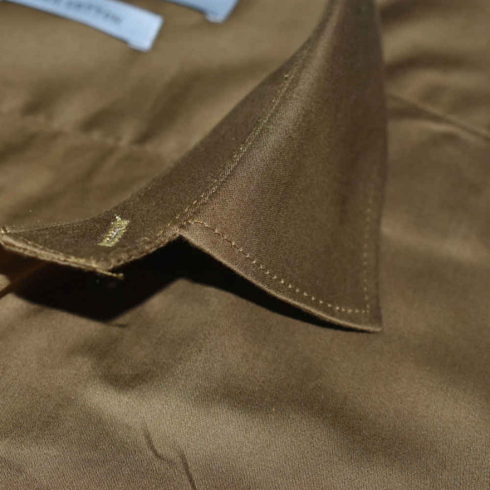 Giorgio Armani Dark Beige Premium Quality Shirt-4