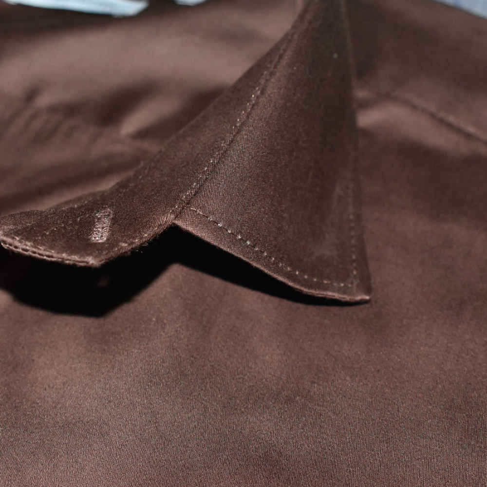 Giorgio Armani Dark Brown Premium Quality Shirt-4