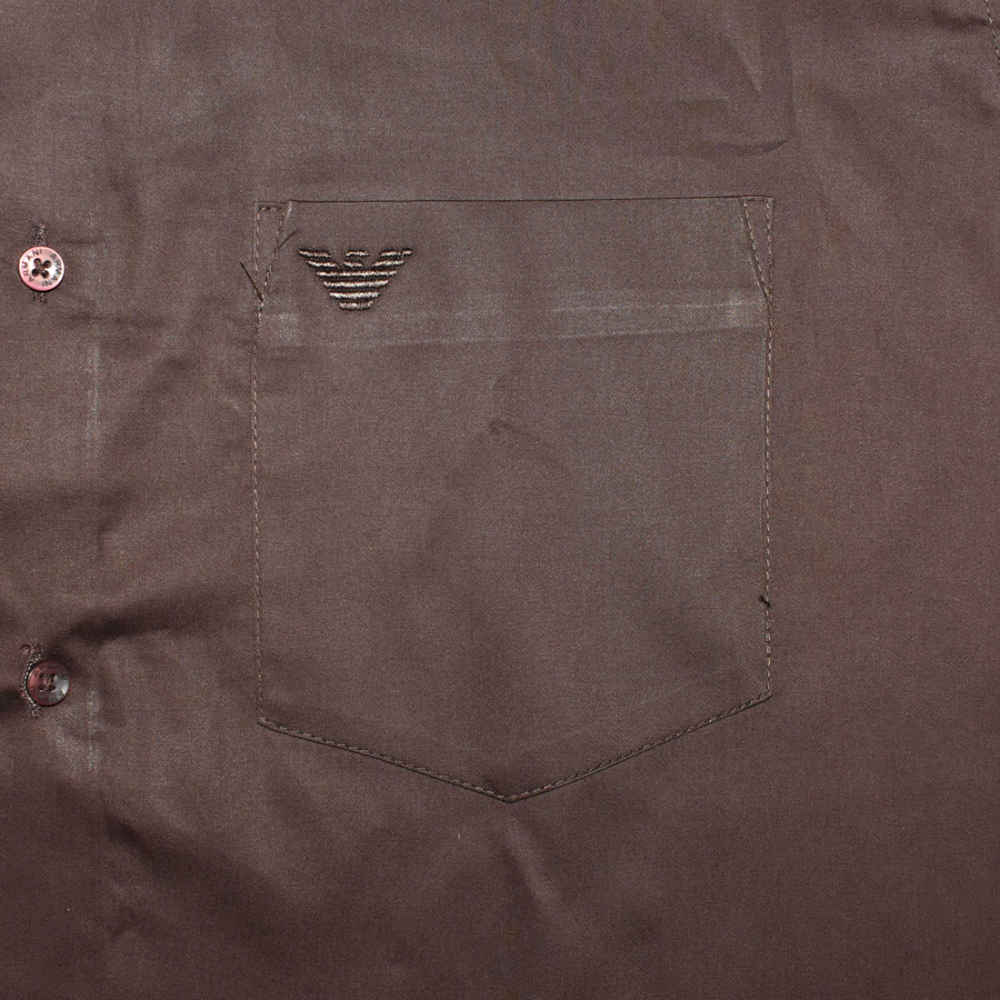 Giorgio Armani Dark Brown Premium Quality Shirt-3