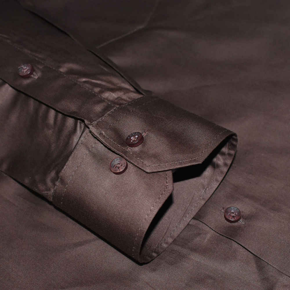 Giorgio Armani Dark Brown Premium Quality Shirt-5