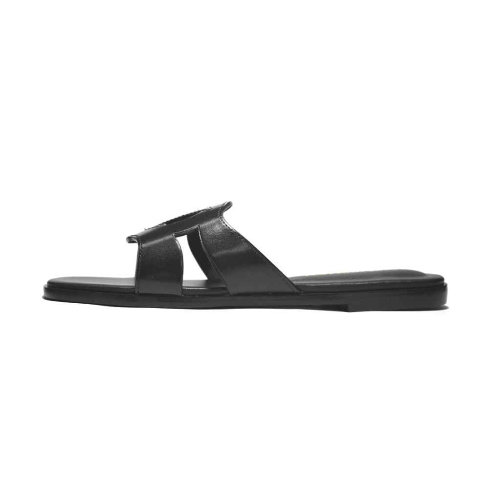 Louis Vuitton Isola Flat Mule Black Sandals-thumb-1
