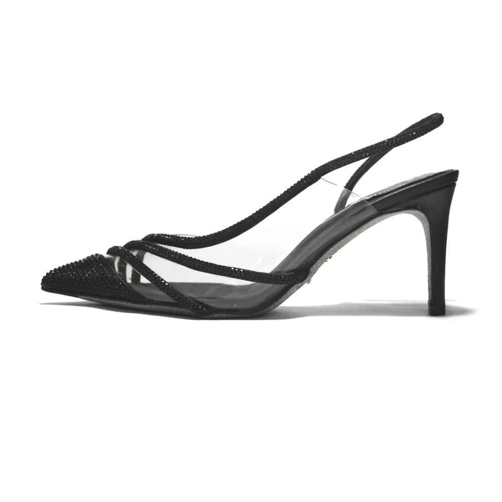 Rene Caovilla Black Premium Heel Sandals-1