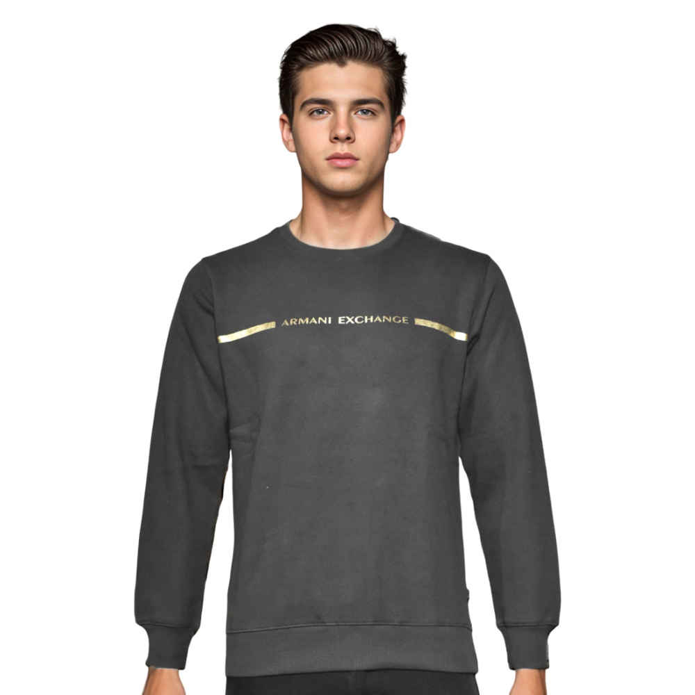 Armani Exchange Dark Brown Premium Quality Sweatshirt-thumb-1