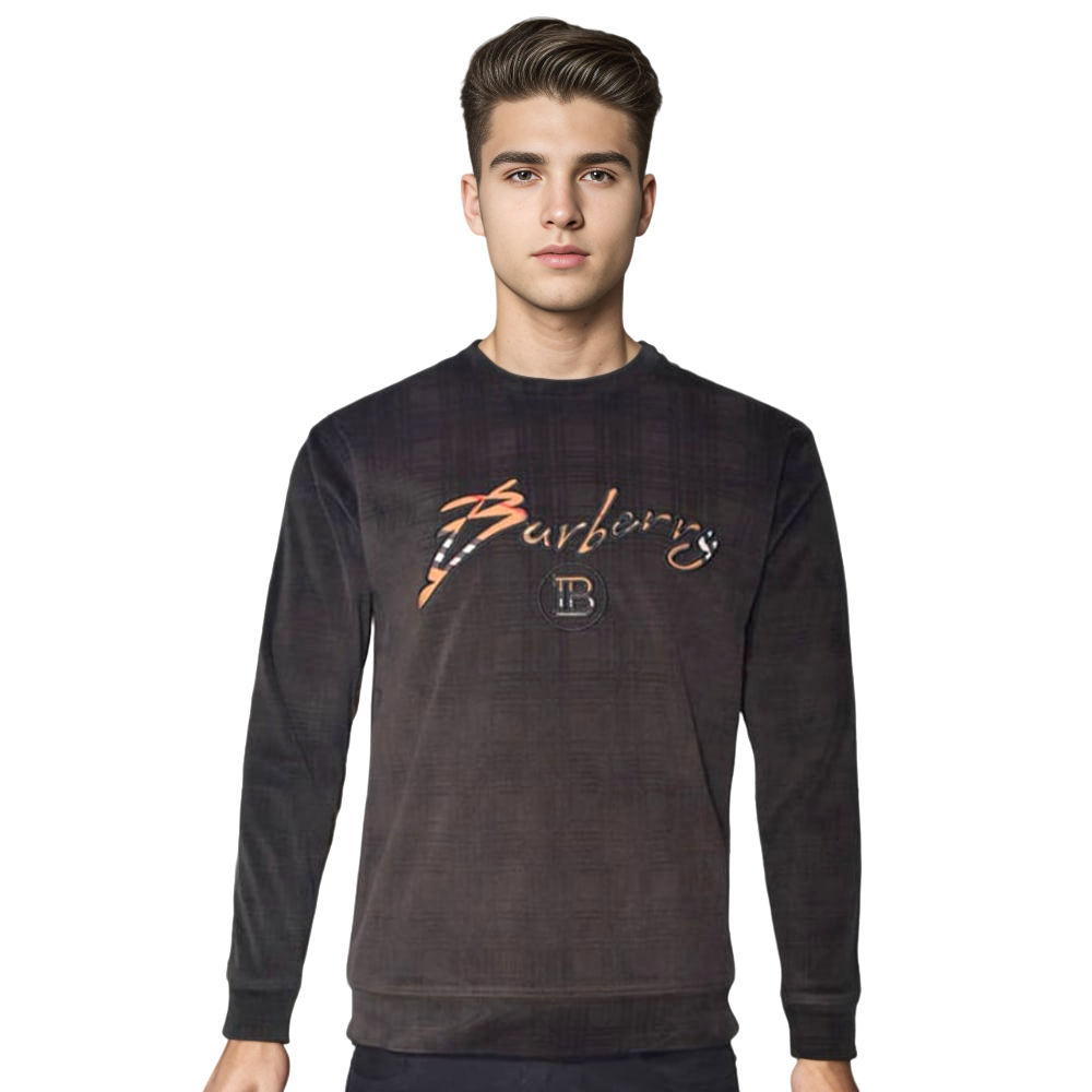 Burberry Dark Brown Premium Quality Sweatshirt-thumb-1