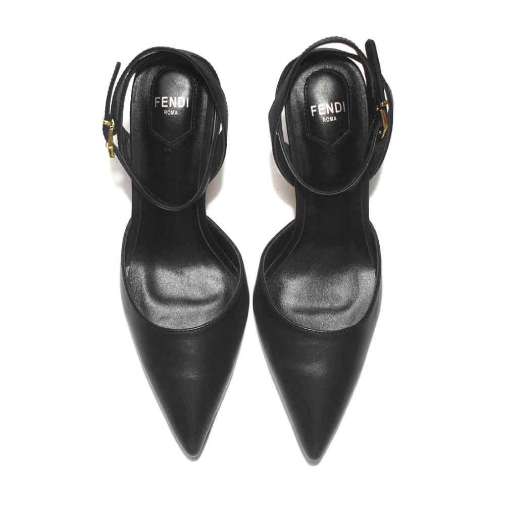 Fendi Black Premium Heel Sandals-5