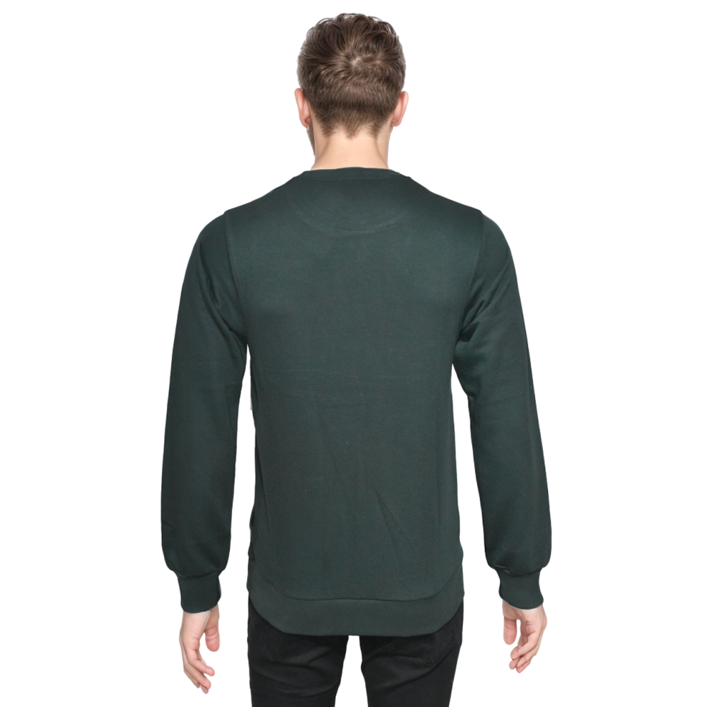 Bear Print Green Premium Quality Sweatshirt-2
