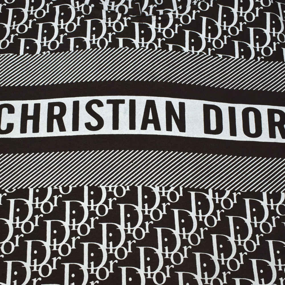 Dior Brown Monogram Printed Premium Hoodie-3