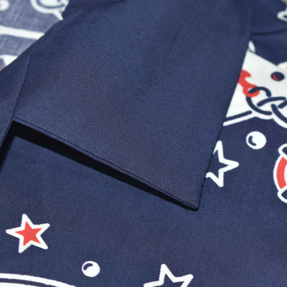 Gucci Bandana Print Red & Blue Cotton Shirt-thumb-4