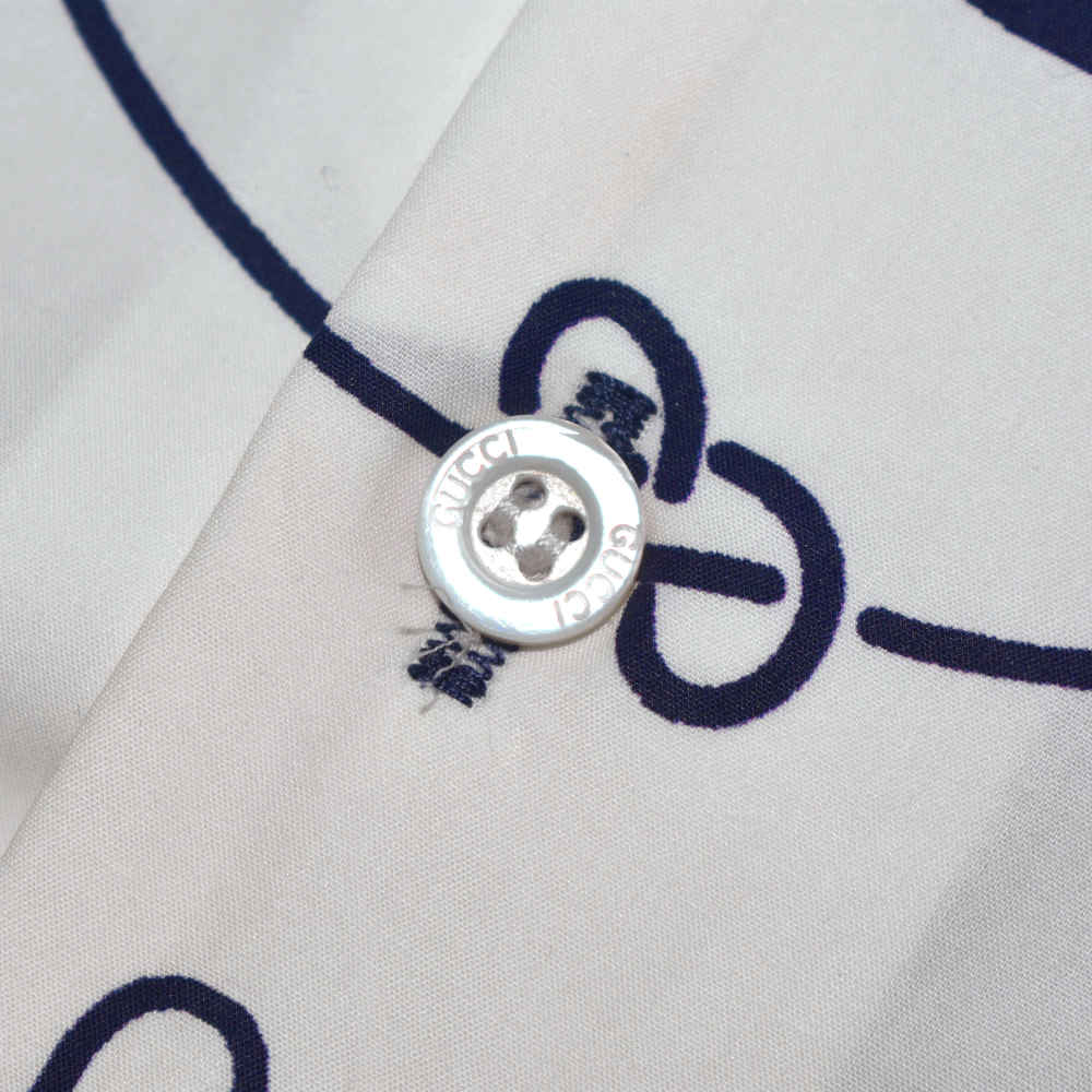 Gucci Bandana Print Red & Blue Cotton Shirt-thumb-3