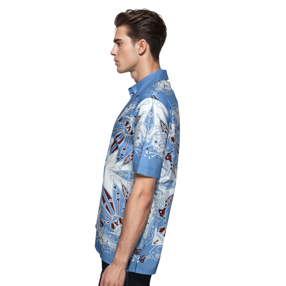 Gucci Bandana Print white & light blue Cotton Shirt-thumb-2