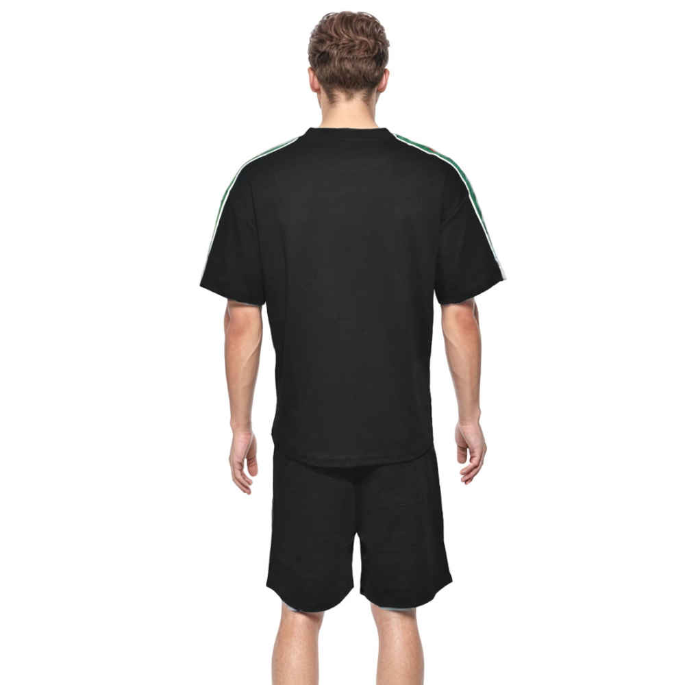 Gucci Embroidered logo Black T-shirt & Shorts Combo-1
