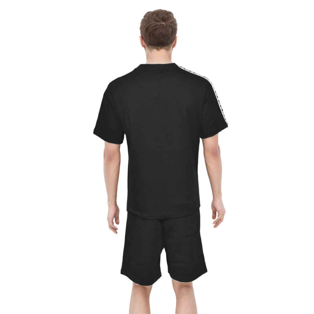 Louis Vuitton Monogram logo Black T-shirt & Shorts Combo-1