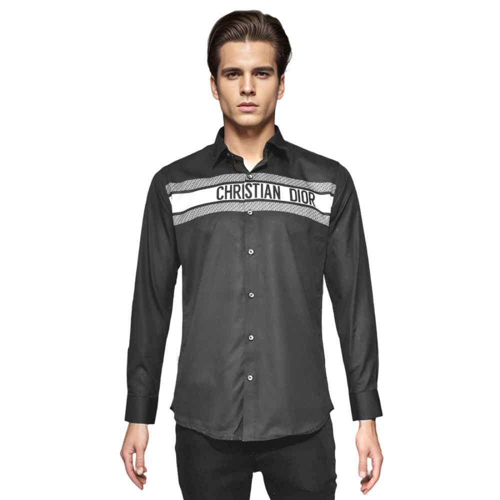 Christian Dior Signature Logo Black Premium Shirt-6