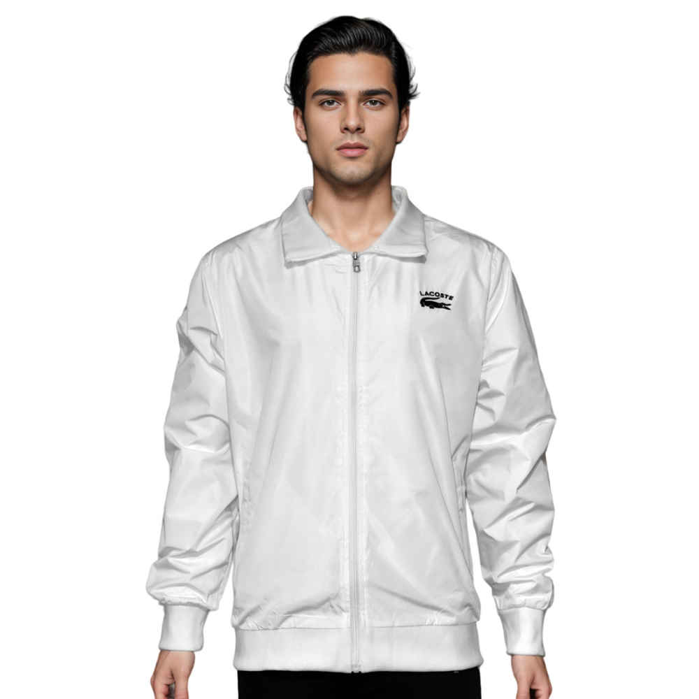 Lacoste Embroidered logo White Premium Jacket-1