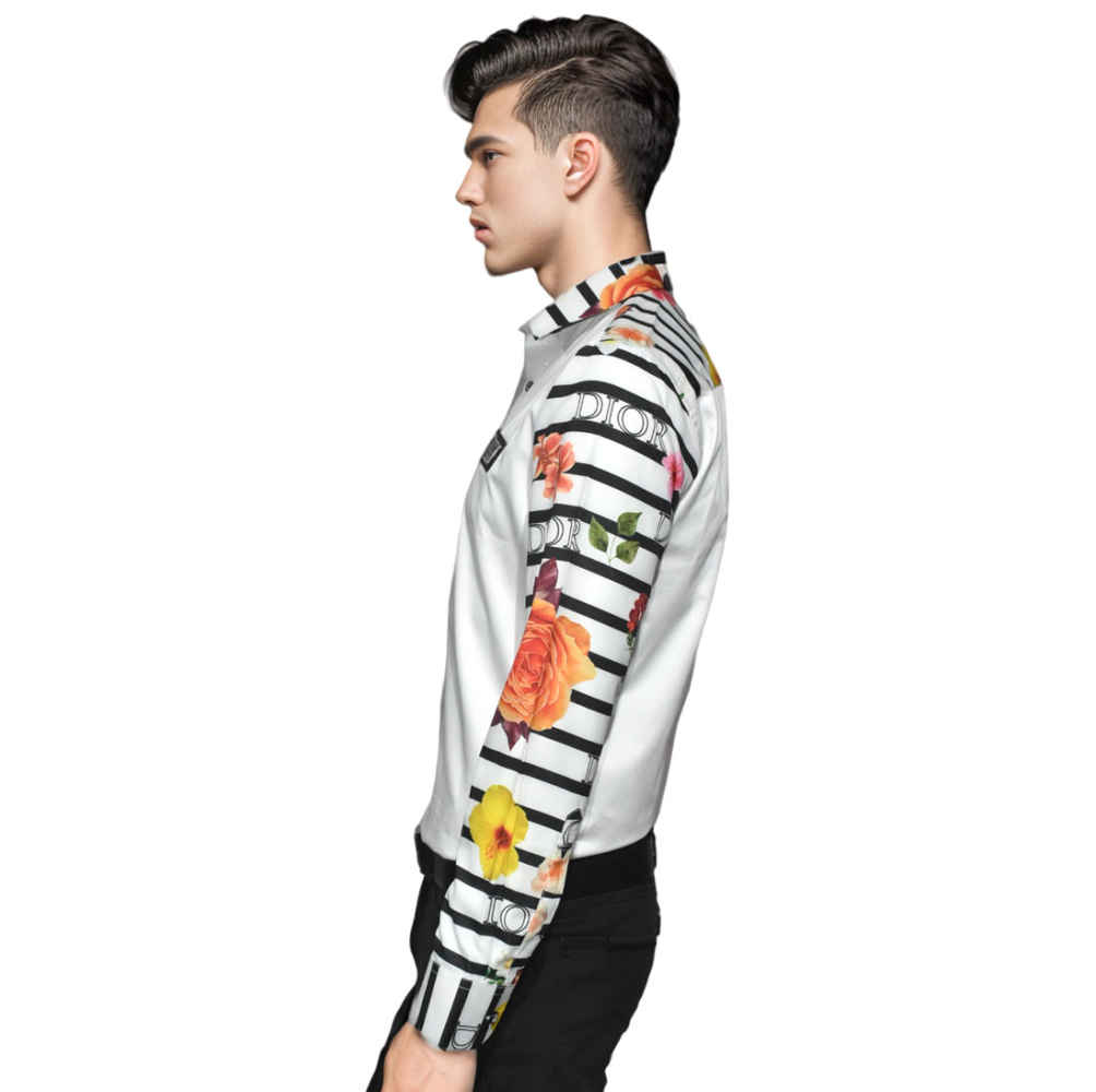 Dior logo Patch White Designer Premium Shirt-2