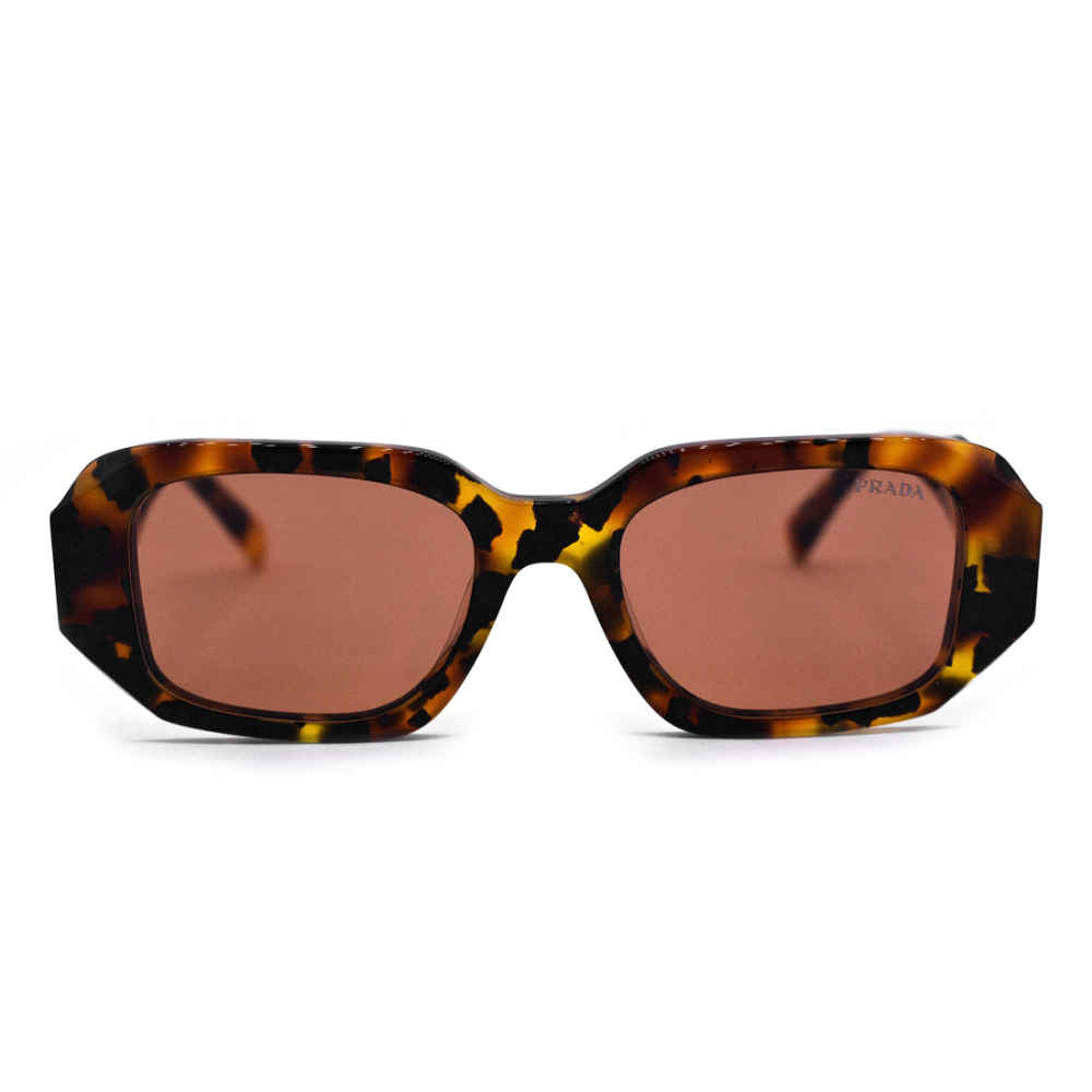 Prada Black & Brown Acetate Symbole Sunglasses-1