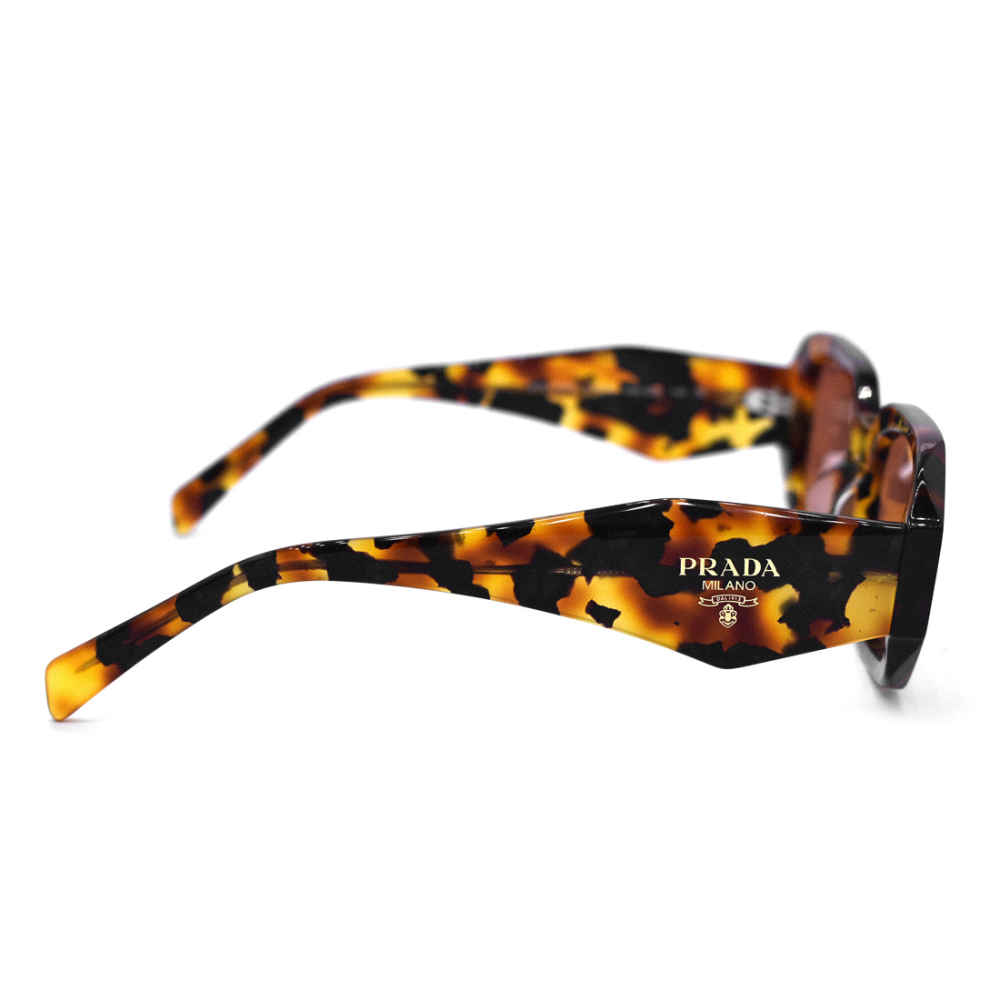 Prada Black & Brown Acetate Symbole Sunglasses-3