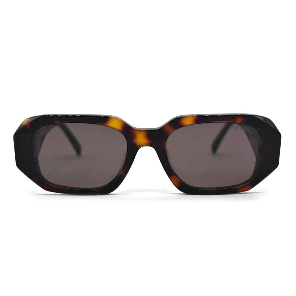 Prada Black & Brown Acetate Premium Sunglasses-thumb-1