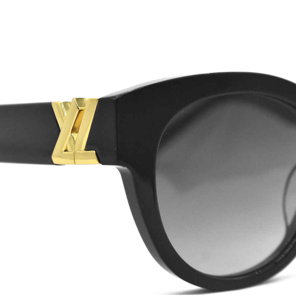 Louis Vuitton Black Premium Round Sunglasses-thumb-2