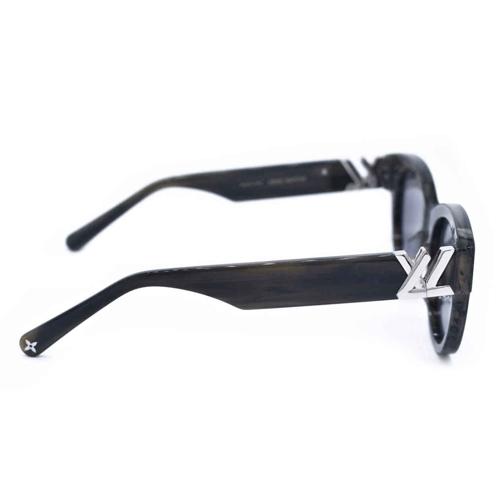 Louis Vuitton Black Confidence Square Round Sunglasses-thumb-3
