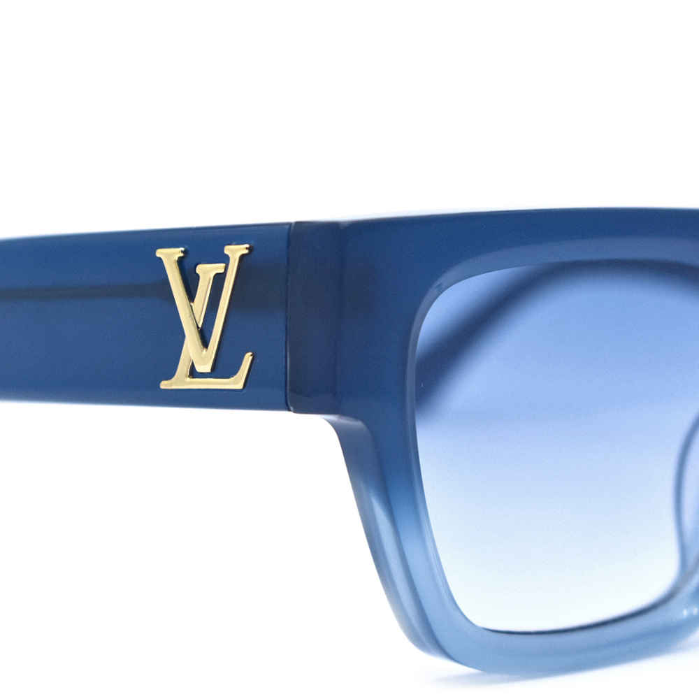Louis Vuitton Blue Confidence Square Sunglasses-thumb-2