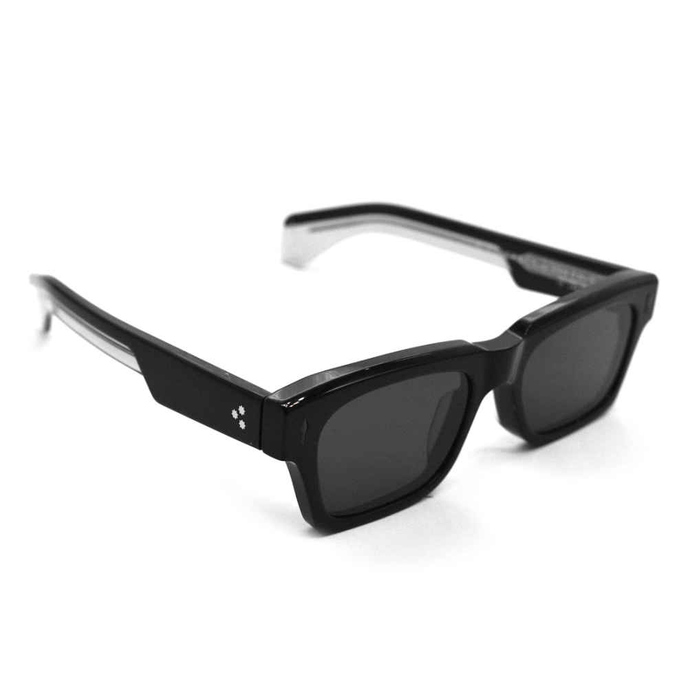 Jacques Marie Mage Black & Silver Acetate Sunglasses-thumb-0