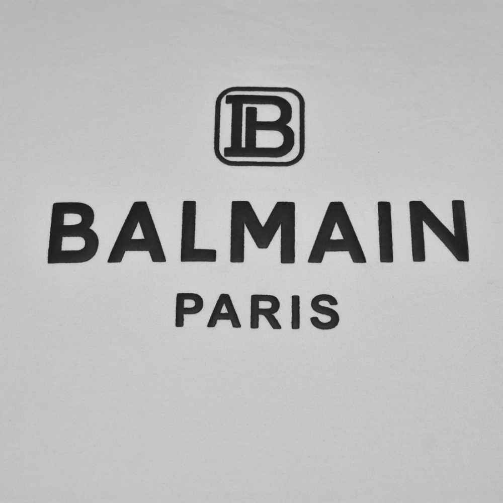 Balmain logo Print White Premium Co-ord Set-thumb-3