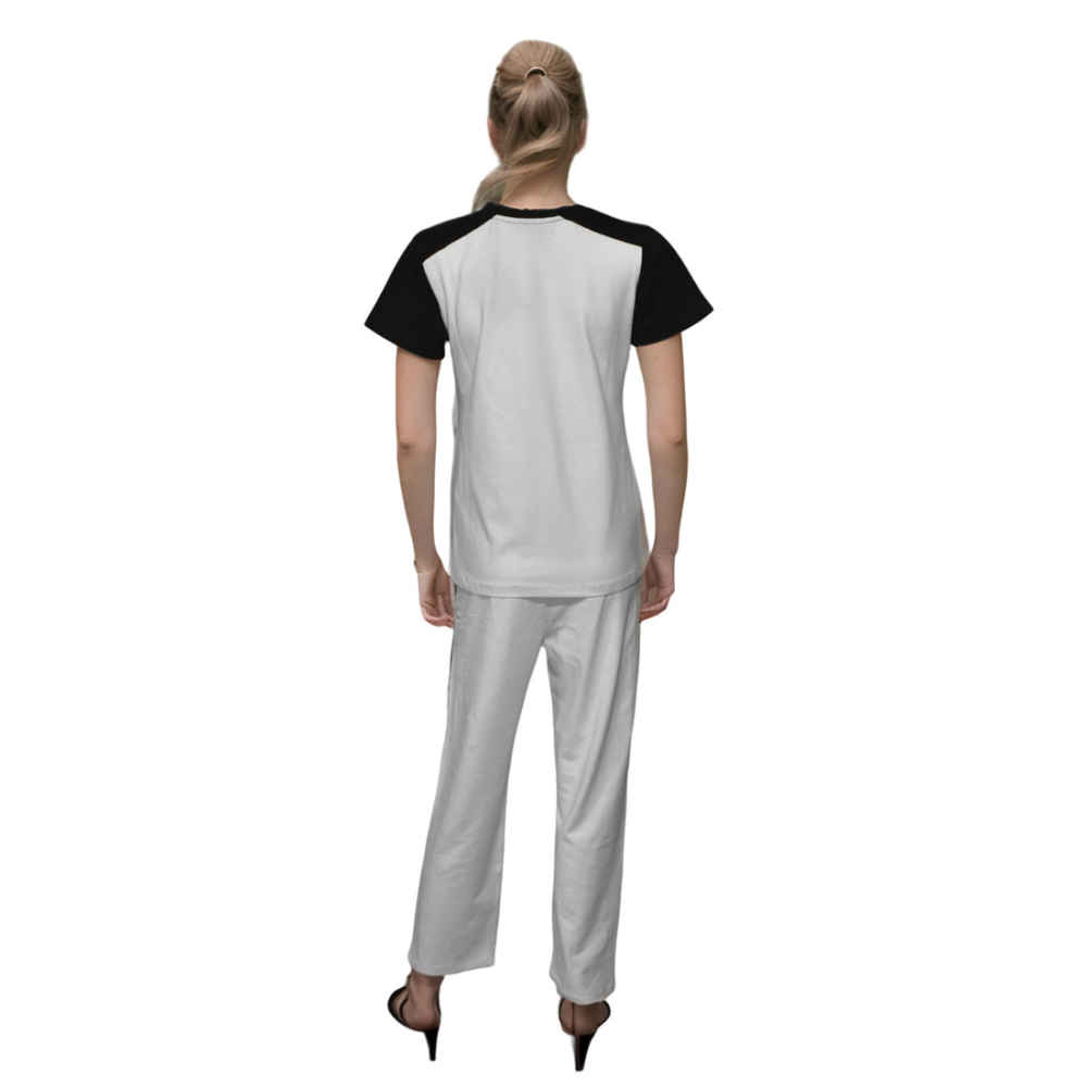 Balmain logo Print White Premium Co-ord Set-thumb-2