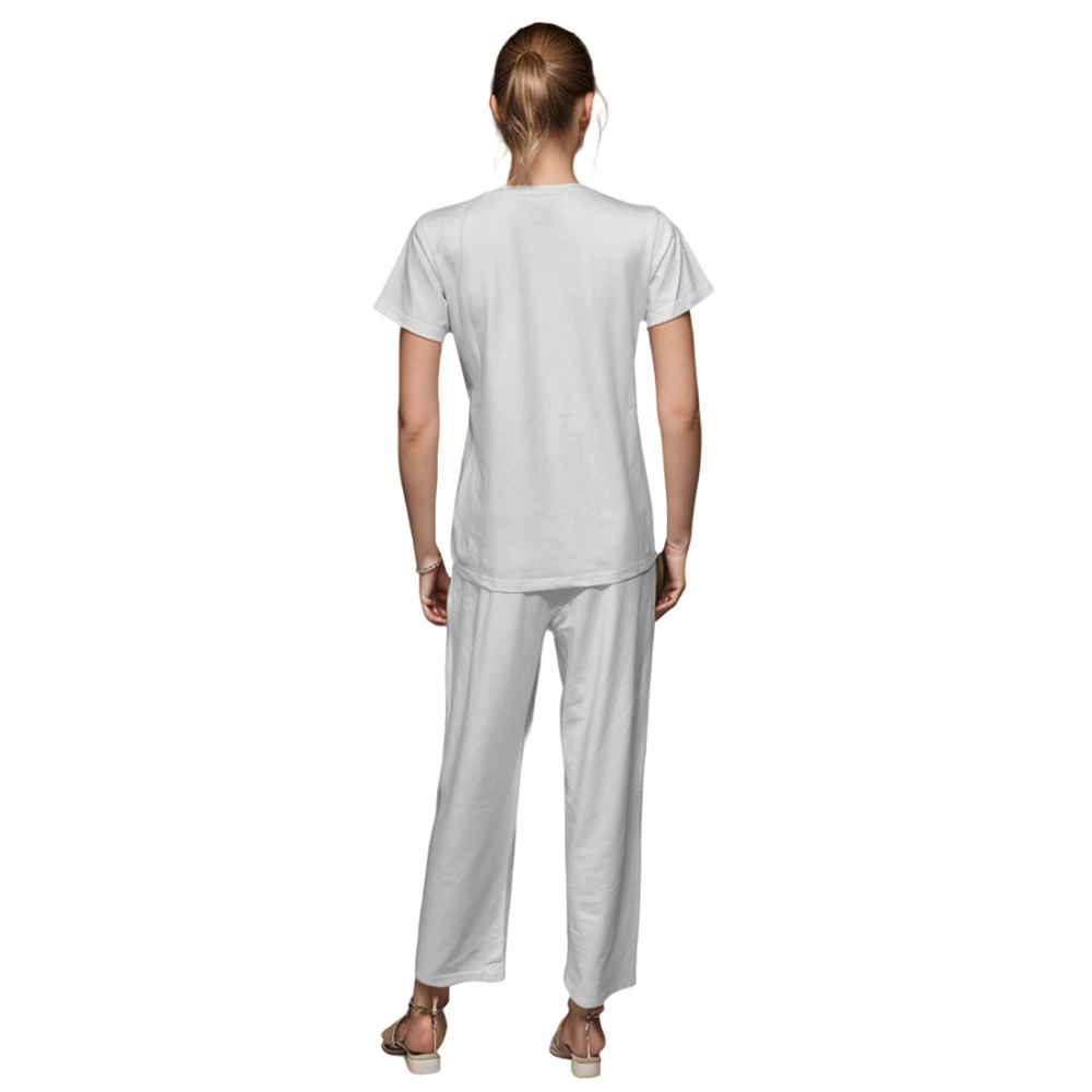 Loewe Embroidered logo White Premium Co-ord Set-2