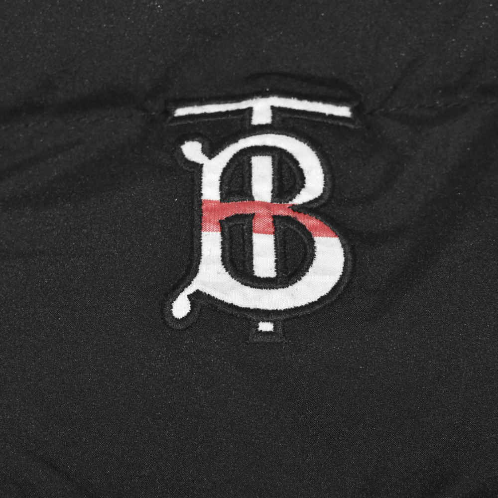 Burberry TB Embroidered Black Sleeveless Jacket-thumb-3