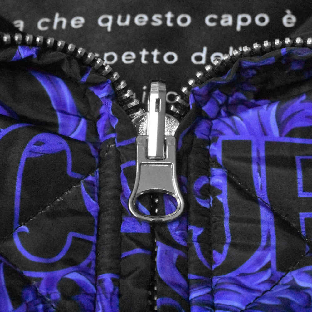 Versace Jeans Couture Black & Blue Reversible Jacket-thumb-7